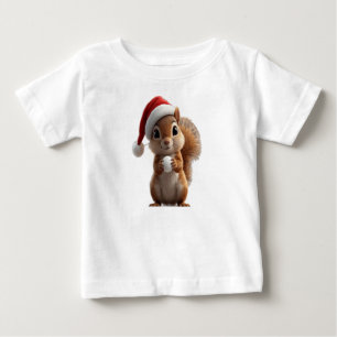 Cute Christmas Squirrel Baby T-Shirt