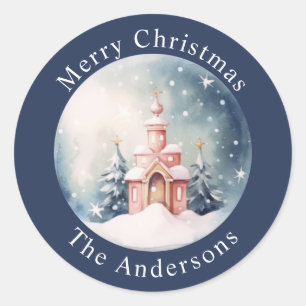 Cute Christmas Starry Night Sticker