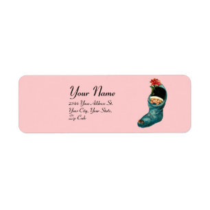 Cute Christmas Stocking ,Little Child Pink Blue