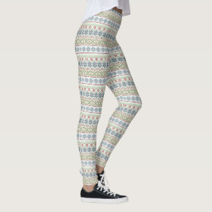 Cute Christmas Sweater Knit Holiday New Years wool Leggings