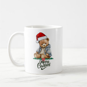 Cute Christmas Teddy Bear Mug – Festive Holiday Gi