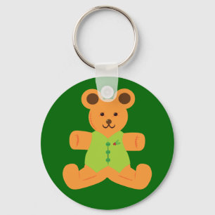Cute Christmas Teddybear Keychain