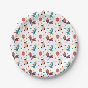Cute Christmas Themed Paper Plate