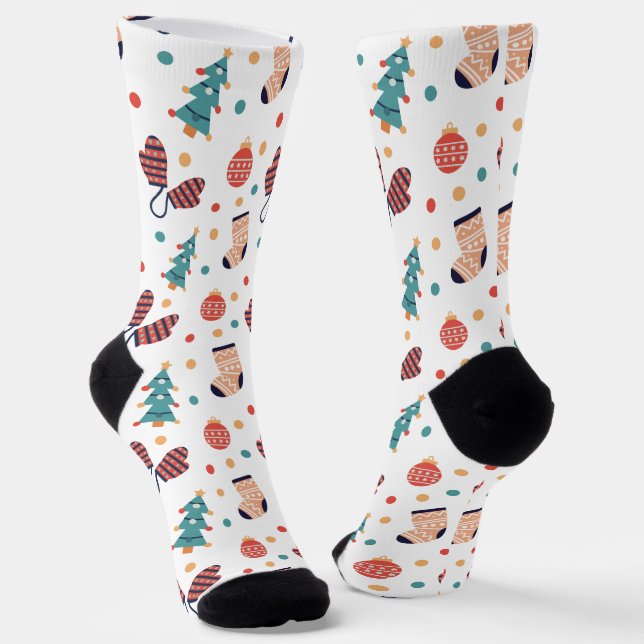 Cute Christmas Themed  Socks (Angled)