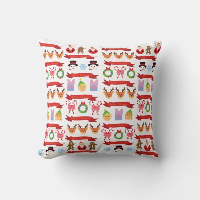 Cute Christmas Throw Pillow (Front)