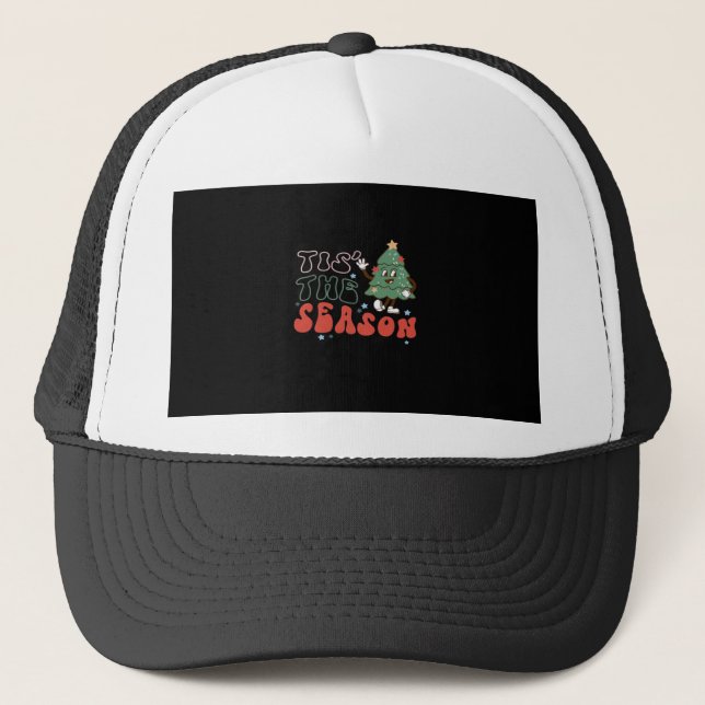 Cute Christmas, Tis The Season Trucker Hat (Front)