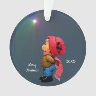 Cute Christmas Tot Star of Wonder Acrylic Ornament