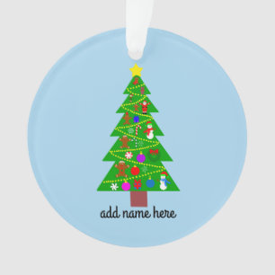 Cute Christmas Tree #1 Ornament 