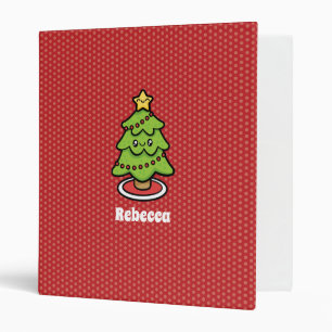 Cute Christmas Tree  Binder