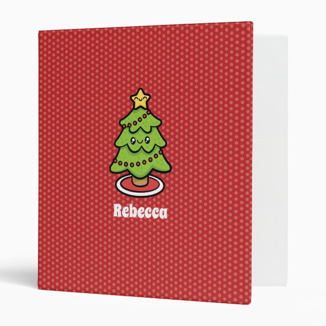 Cute Christmas Tree  Binder (Front/Inside)