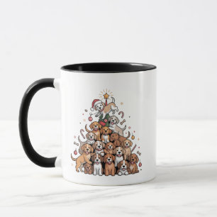 Cute Christmas Tree Dog Xmas Tree Puppy   Mug