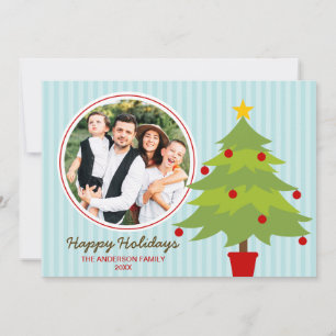 Cute Christmas Tree Holiday Photo Card