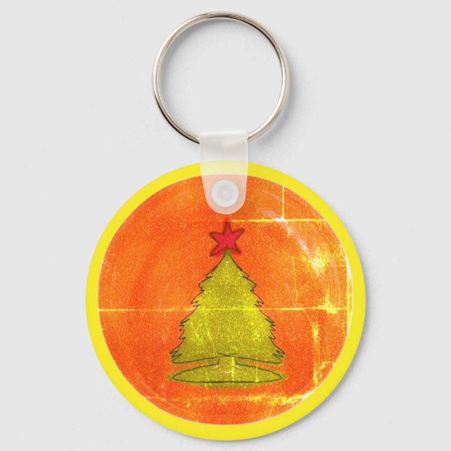 Cute Christmas Tree Keychain (Front)