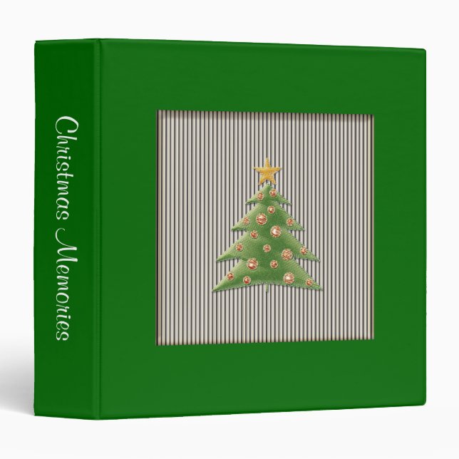 Cute Christmas Tree - Memories Binder (Front/Spine)