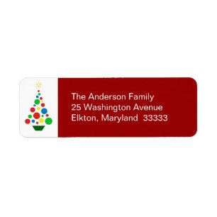 Cute Christmas Tree - Return Address Labels