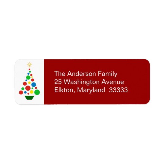 Cute Christmas Tree - Return Address Labels