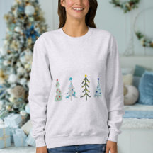 Cute Christmas trees doodle