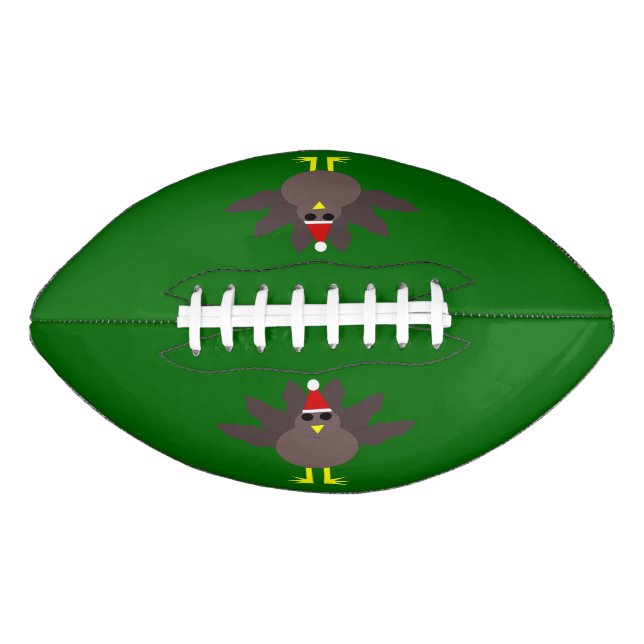 Cute Christmas Turkey Football (Front)