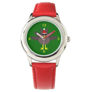 Cute Christmas Turkey Kids Watch with Numbers