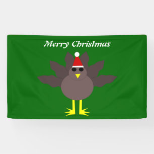 Cute Christmas Turkey Personalized Banner