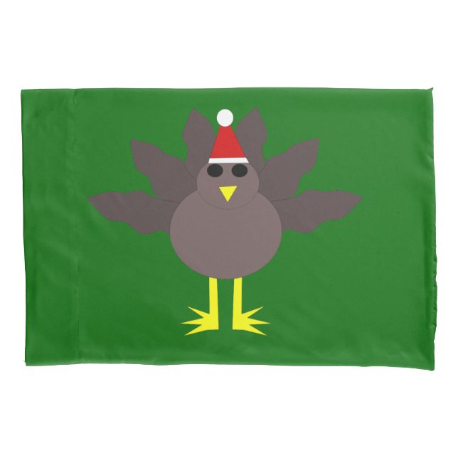 Cute Christmas Turkey Pillowcase (Front)