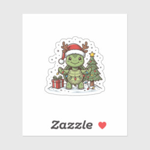 Cute Christmas Turtle Vintage Engraving Shirt Desi