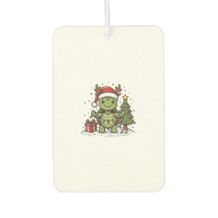 Cute Christmas Turtle Vintage Engraving Shirt Desi Air Freshener