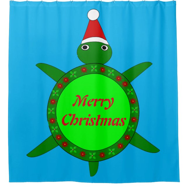 Cute Christmas Turtle with Flowery Shell Custom (Front)