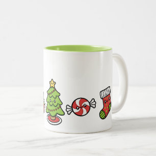 Cute Christmas Two-Tone Coffee Mug