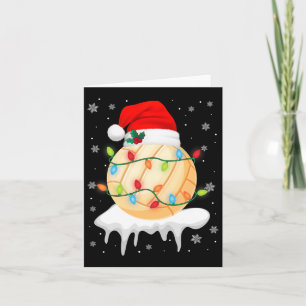 Cute Christmas Volleyball Santa Hat Xmas Light Boy Card
