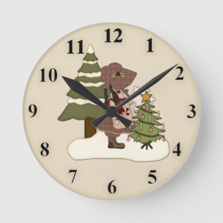 Cute Christmas Wall Clock