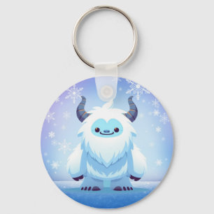 Cute Christmas/winter yeti Keychain
