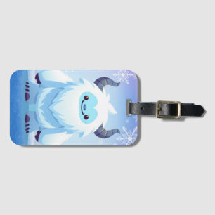 Cute Christmas/winter yeti Luggage Tag