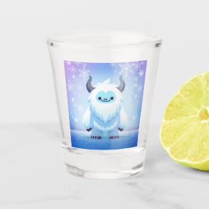 Cute Christmas/winter yeti Shot Glass