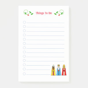 Cute Christmas Wise Men Things To Do Post-it Notes