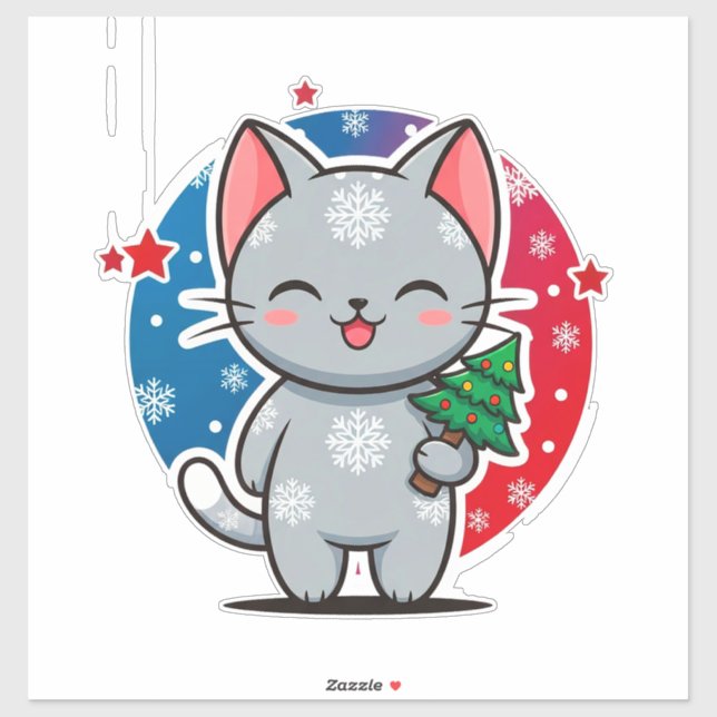 Cute Christms Cat (Sheet)