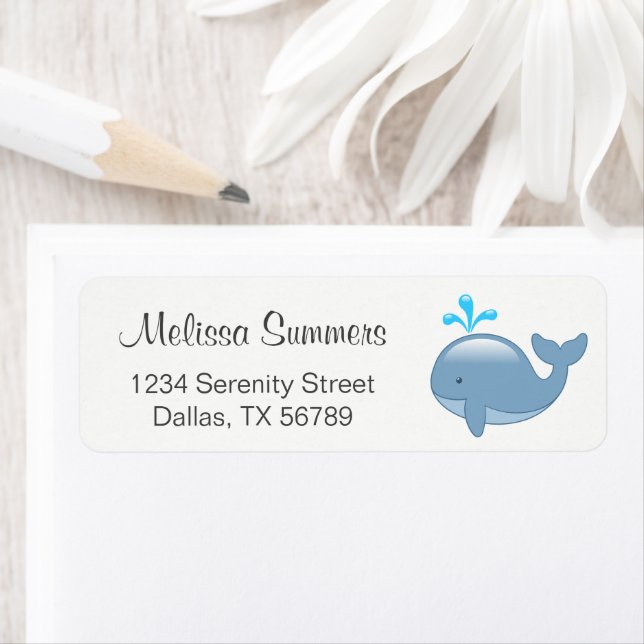 Cute Chubby Cartoon Whale (Insitu)