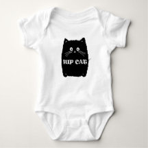 Cute Chubby Hip Cat T-shirt.