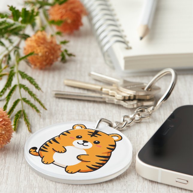 Cute Chubby Tiger Cartoon (Devant droit)
