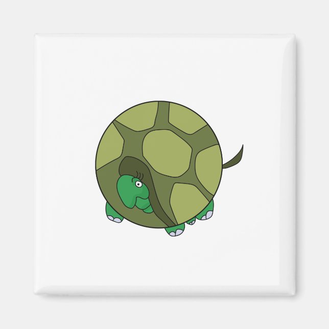 Cute Chubby Turtle Magnet (Front)