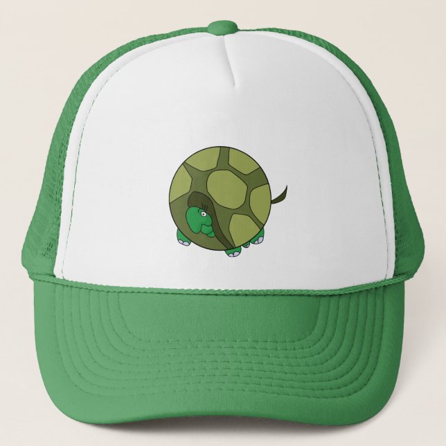 Cute Chubby Turtle Trucker Hat (Front)