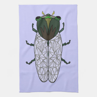 Cute Cicada Kitchen Towel