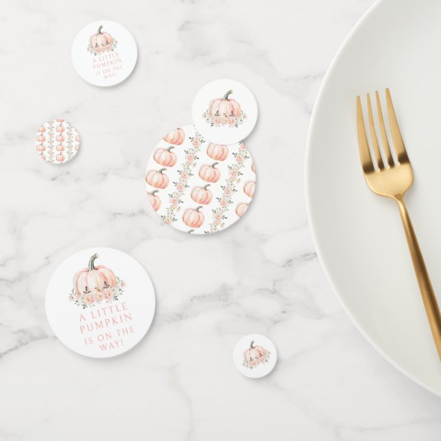 Cute Citrouille Baby Girl Douche Table Confetti (Groupe)