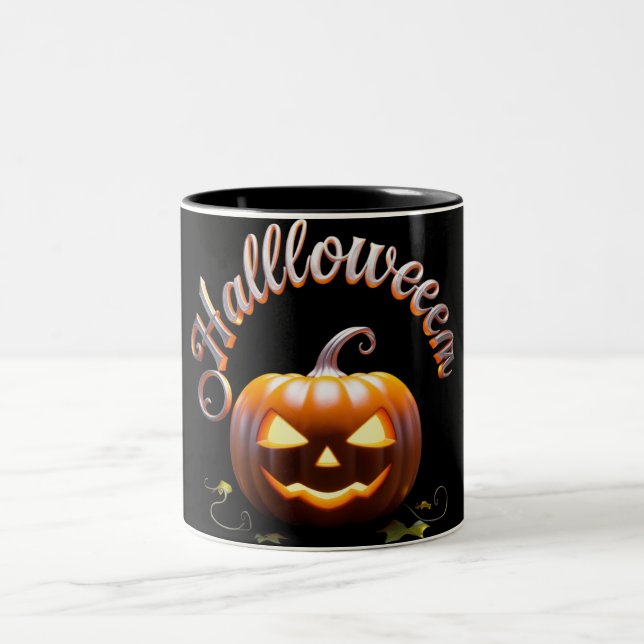Cute Citrouille Mug pour Halloween - Parfait pour  (Centre)