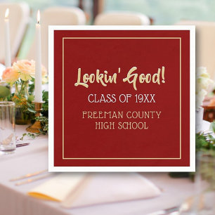 Cute, class reunion napkins