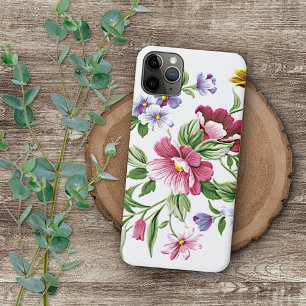 Cute Classic Chic Ornate Vintage Floral Art Motif iPhone 11 Pro Max Case