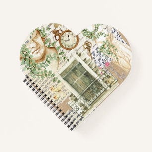 Cute classic collage artwork Greek statue Notebook