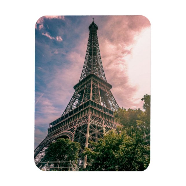 Cute Classic Eiffel Tower Paris France Photo Magnet (Vertical)
