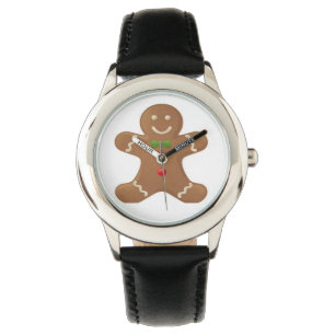 Cute classic gingerbread man watch