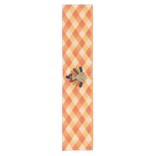Cute, classic/vintage Thanksgiving Turkey Short Table Runner